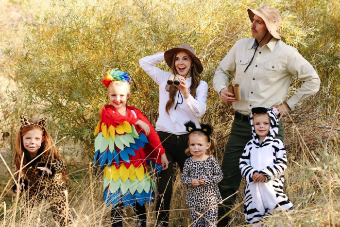 Animal-themed Halloween costumes for family