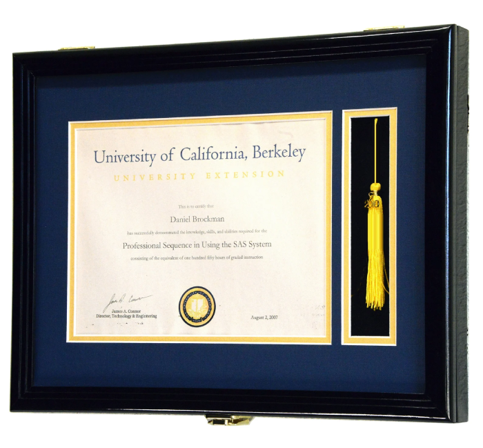 Customised Diploma Frame as Graduation Gift Ideas for Her